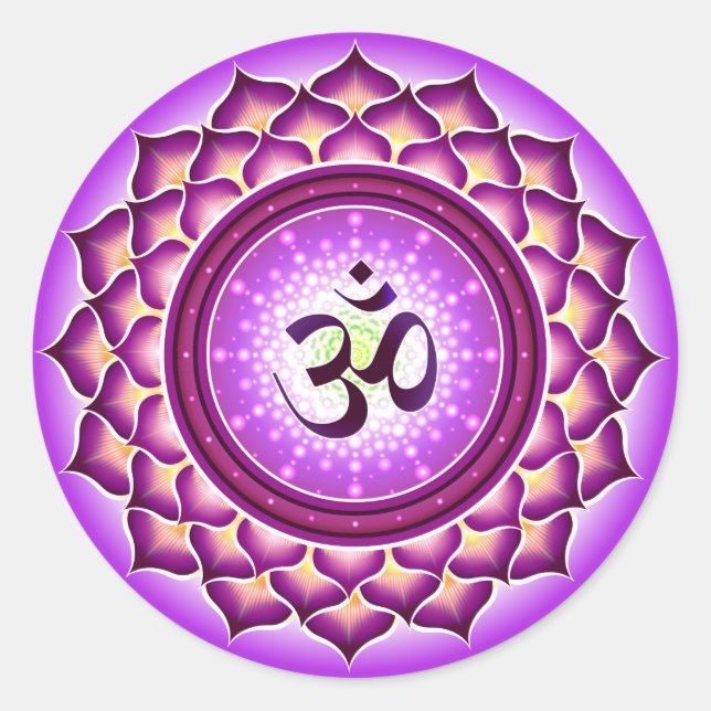 Sticker Sahasrara ou couronne chakra (Devant)