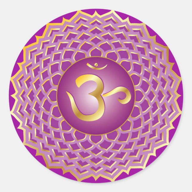 Sticker Sahasrara ou couronne chakra (Devant)