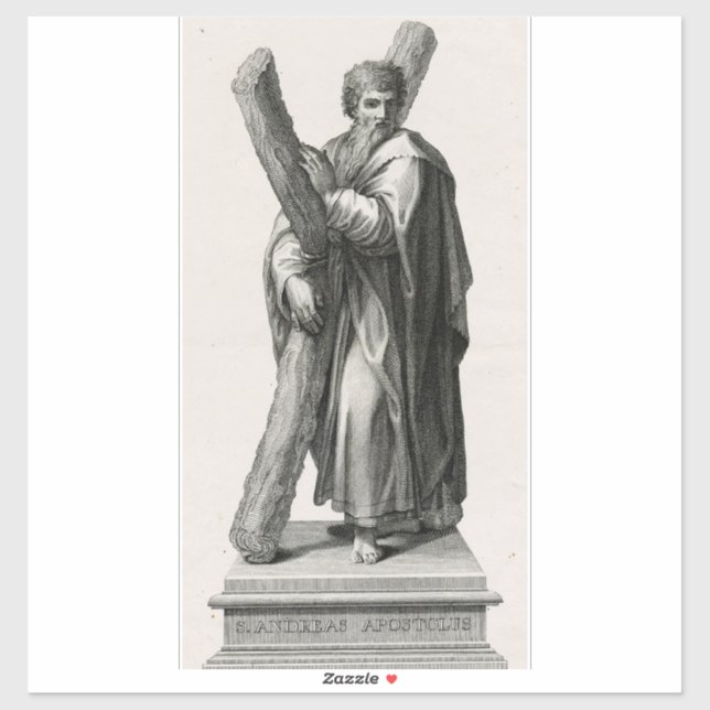 Sticker Saint André l'apôtre, premier disciple (Feuille)