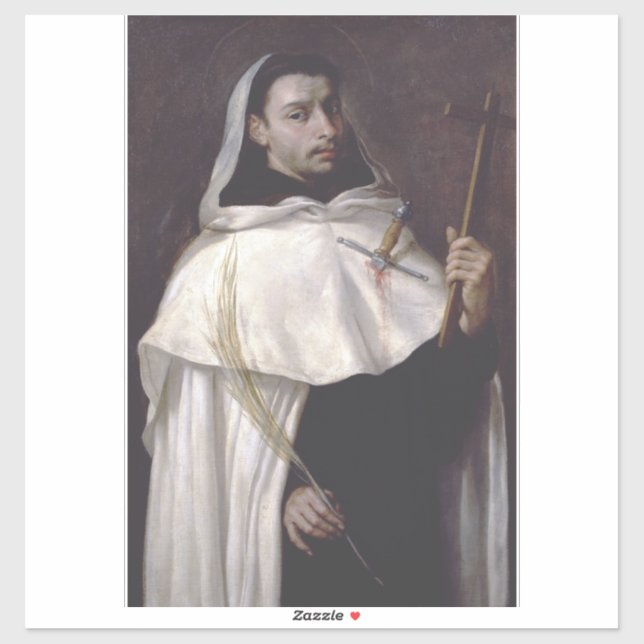 Sticker Saint Ange de Jérusalem Martyr et Prêcheur (Feuille)