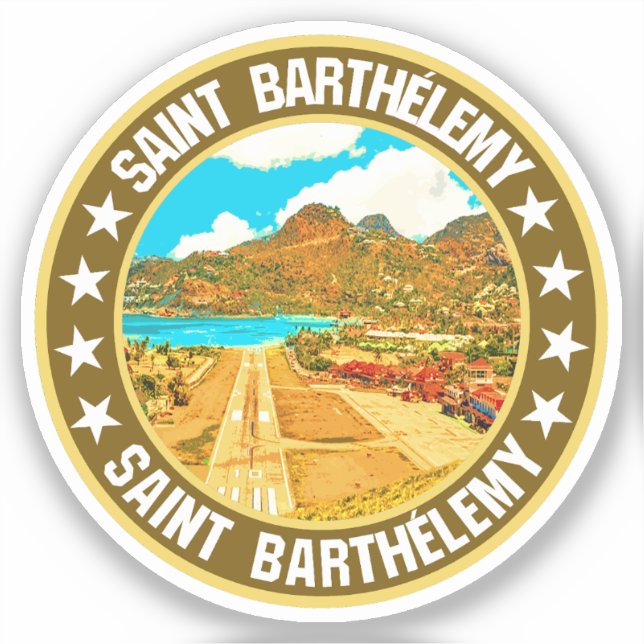 Sticker Saint Barthélemy (Recto)