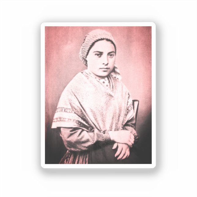 Sticker Saint Bernadette Soubirous enfant (Recto)