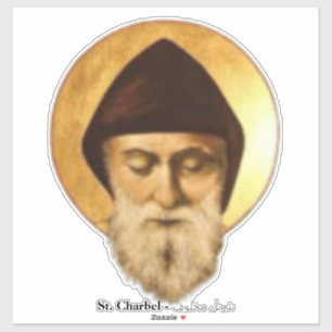 Sticker Saint Charbel, Église maronite