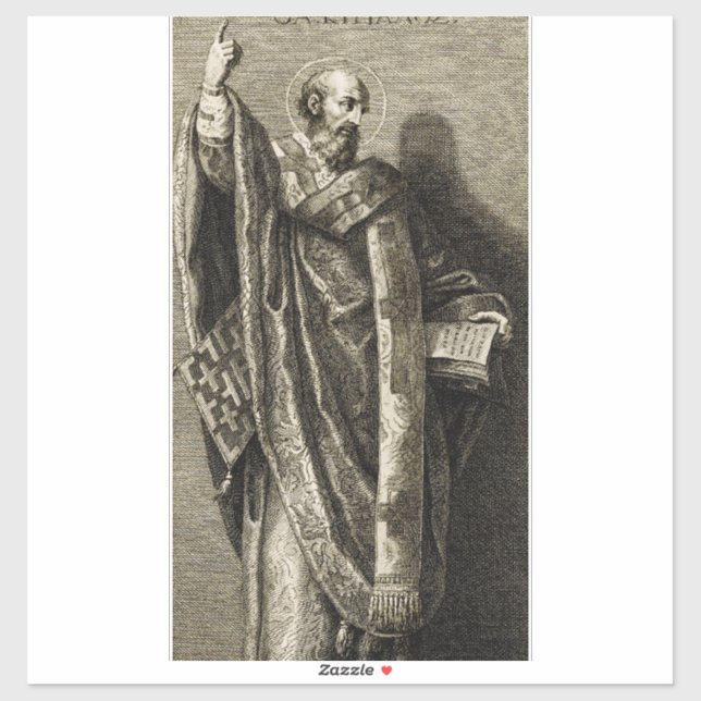 Sticker Saint Cyrille de Jérusalem (Feuille)