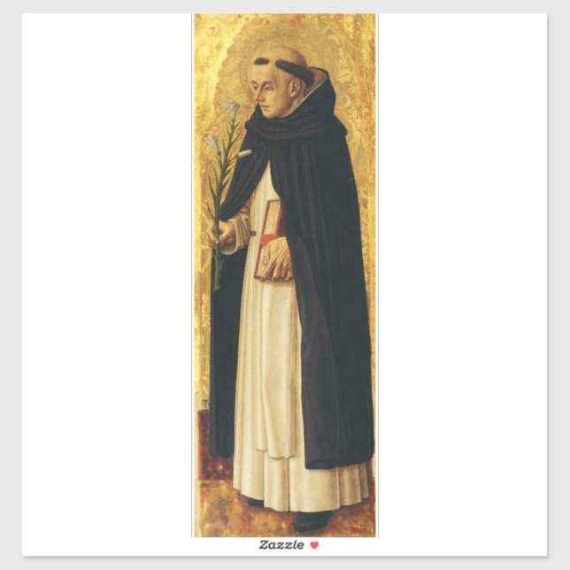 Sticker Saint Dominique par Carlo Crivelli (Feuille)