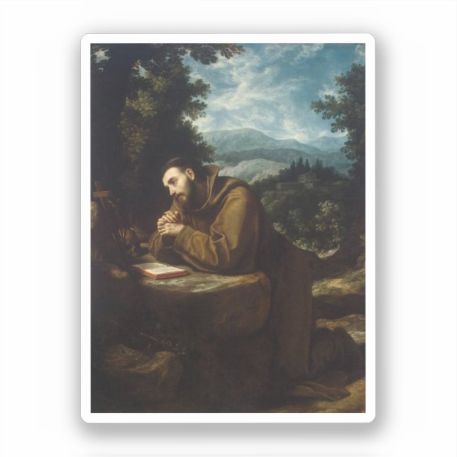 Sticker Saint François d'Assise par Cigoli (Recto)