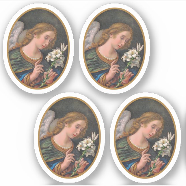 Sticker Saint Gabriel l'Archange (M 035) - 4Up (Devant)