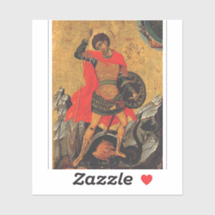 Sticker Saint Georges et le Dragon Grand Martyr