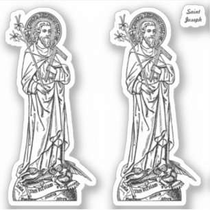 Sticker Saint-Joseph, Patron de l'Église (DT 01)