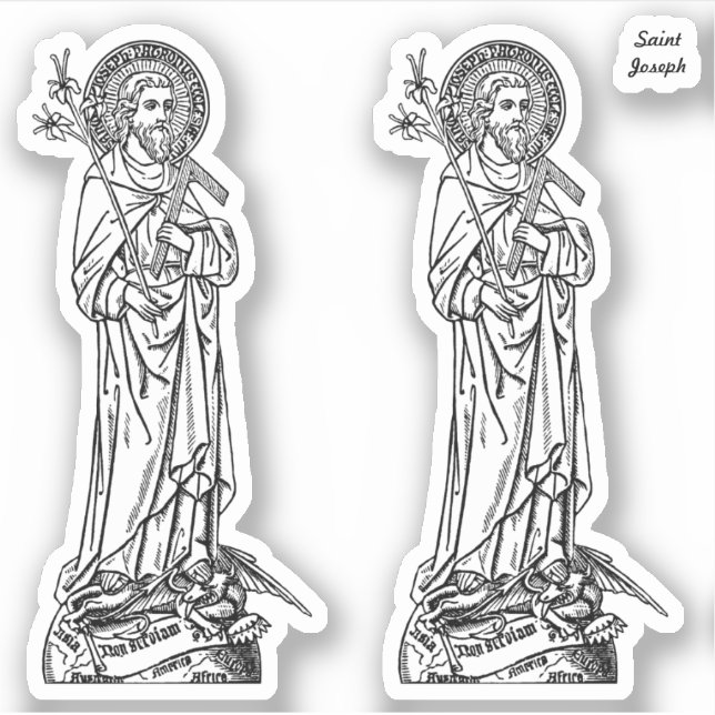 Sticker Saint-Joseph, Patron de l'Église (DT 01) (Devant)