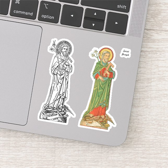 Sticker Saint Joseph, protecteur de l'Église - 2 Différent (Détail)