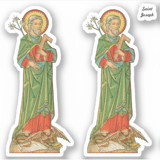 Sticker Saint Joseph, protecteur de l'Église (VVP 09) - 2U (Devant)