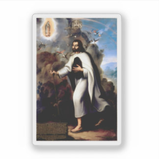 Sticker Saint Juan Diego by Miguel Cabrera, 1752