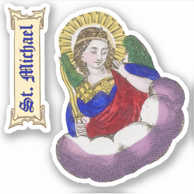 Sticker Saint Michel l'Archange (M 009) (Devant)
