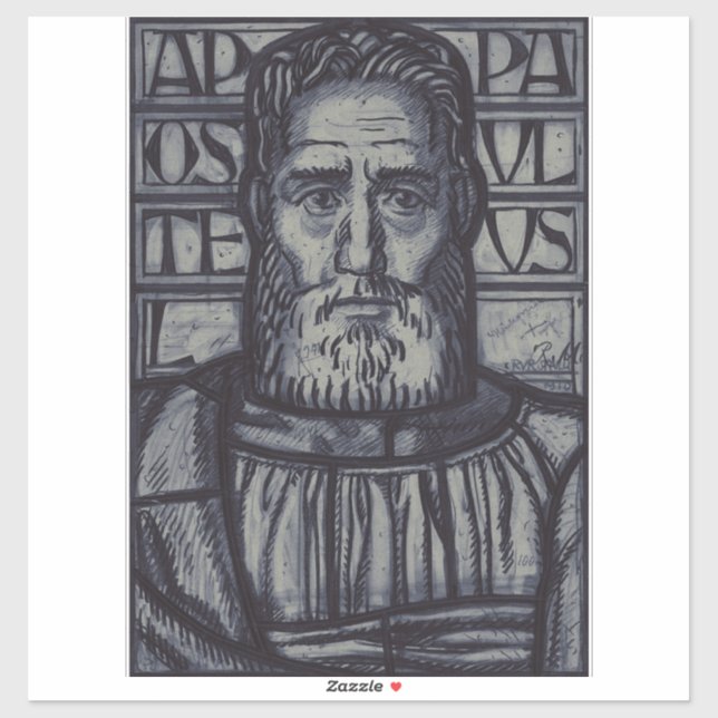 Sticker Saint Paul l'Apôtre, Saül de Tarse (Feuille)