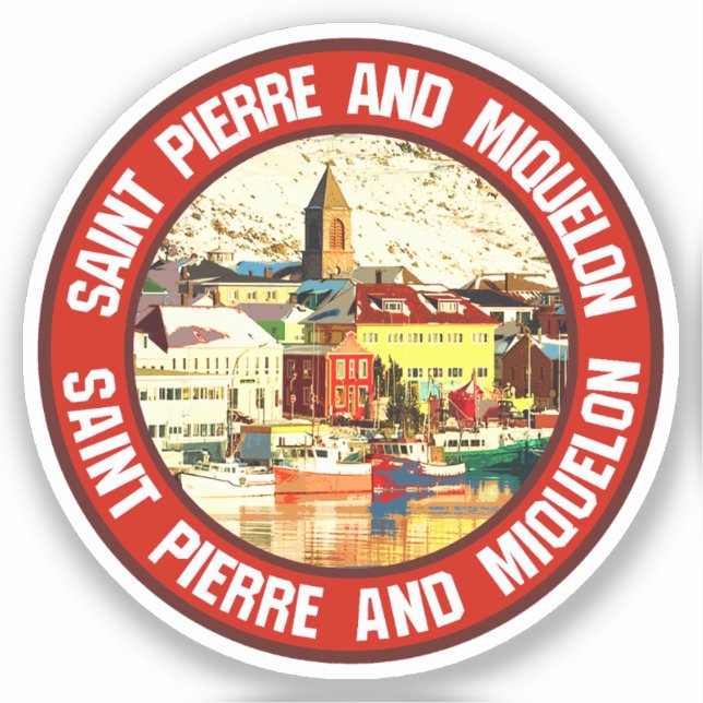 Sticker Saint Pierre et Miquelon (Recto)
