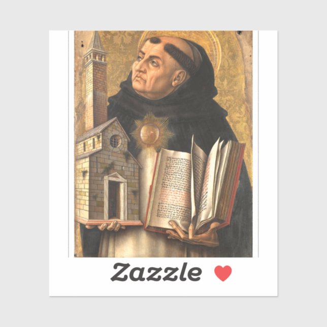 Sticker Saint Thomas Aquinas Doctor of Truth (Feuille)