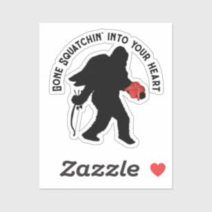 Sticker Saint Valentin Sasquatch