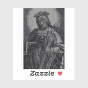 Sticker Sainte Catherine d'Alexandrie par Lucas van Leyden