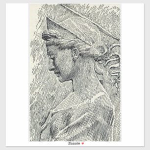 Sticker Sainte Cécile vierge et martyre