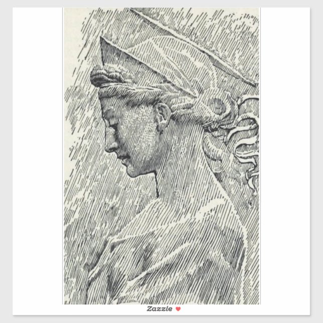 Sticker Sainte Cécile vierge et martyre (Feuille)