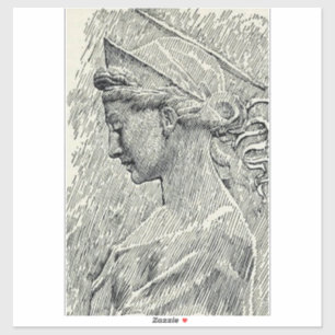 Sticker Sainte Cecilia Vierge et martyr