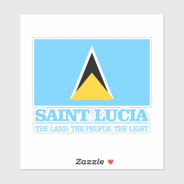 Sticker Sainte-Lucie (Feuille)