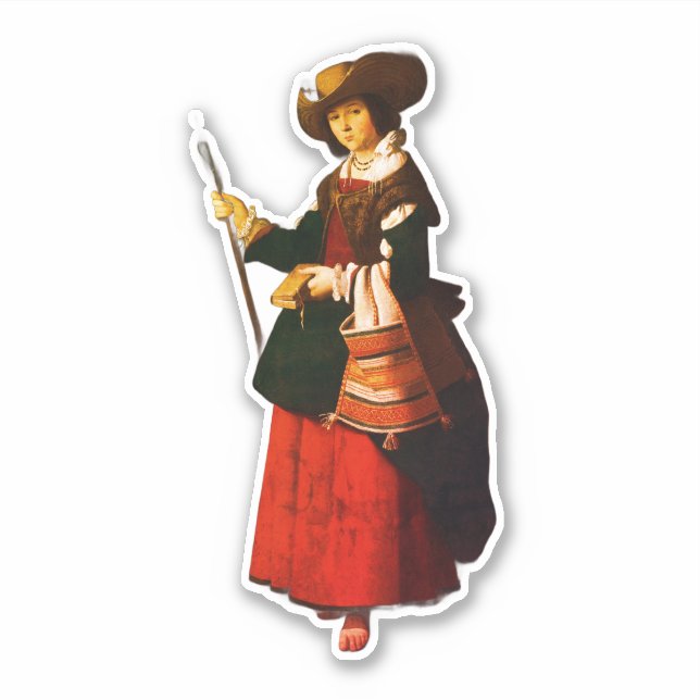 Sticker Sainte Marguerite en bergère (Devant)