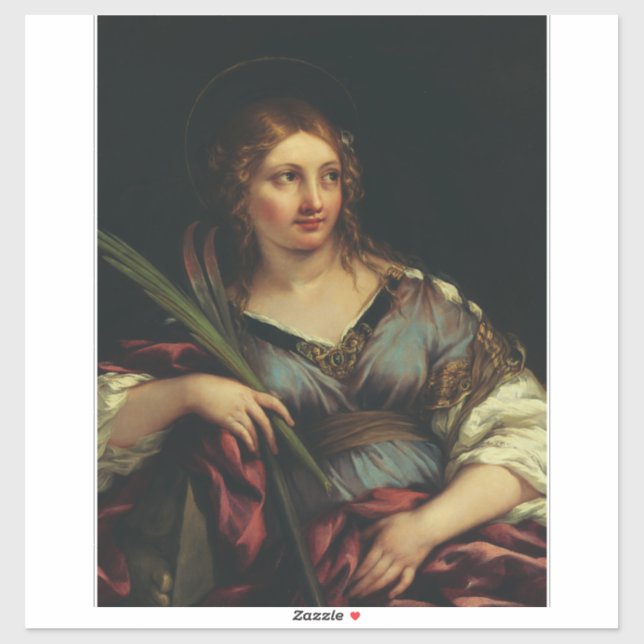 Sticker Sainte Martina de Rome par Pietro Berrettini (Feuille)