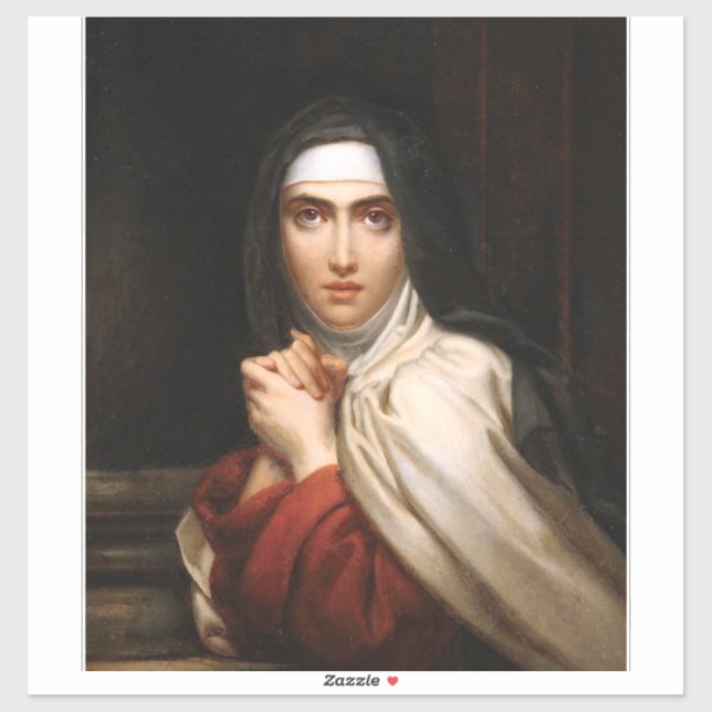 Sticker Sainte Thérèse d'Avila Réformatrice et Maîtresse d (Feuille)