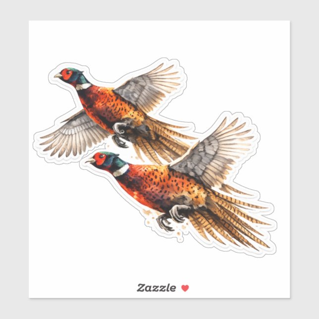 Sticker Saison du faisan (Feuille)