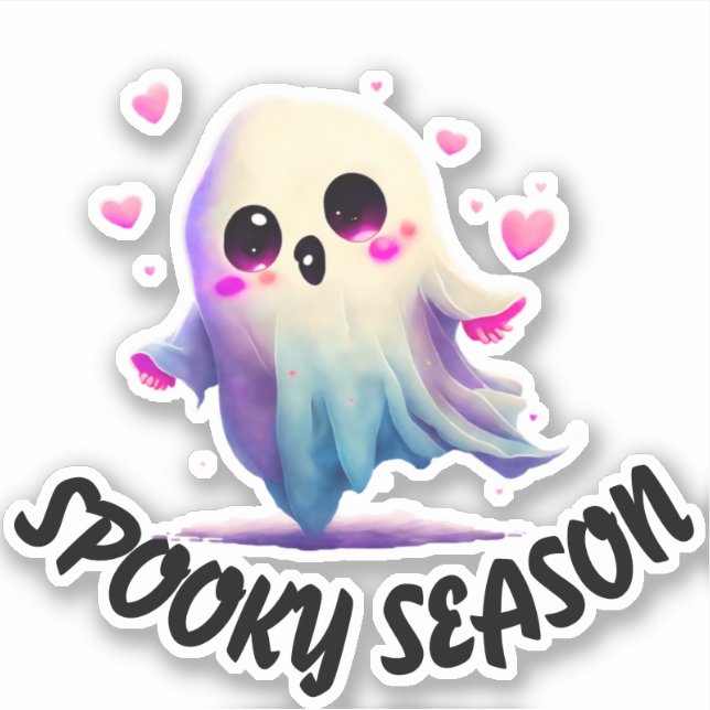 Sticker saison éffrayante, Sticker cadeau drôle, l (Devant)
