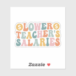Sticker Salaires inférieurs de l'enseignant
