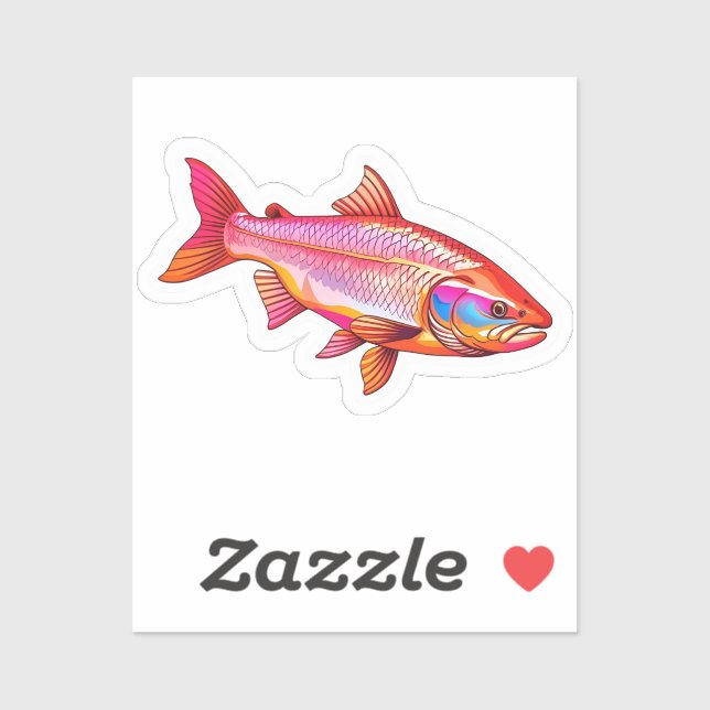 Sticker Salmon  (Feuille)