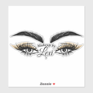 Sticker Salon de beauté Pretty Eyes Maquillage Cils