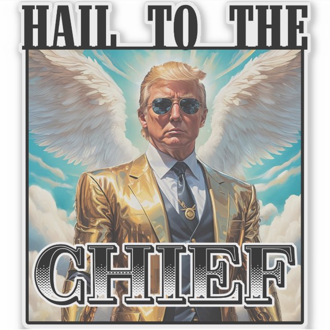 Sticker Salut au chef - Trump 2024 (Devant)