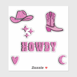 Sticker Salut Cowgirl ! Pack d'autocollants