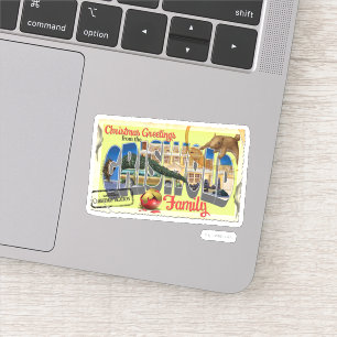 Sticker Salutations de Noël de la famille Griswold