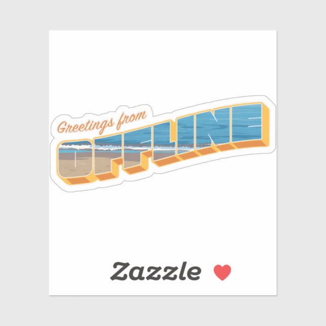Sticker Salutations hors ligne (Feuille)