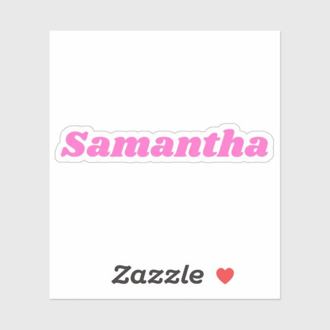 Sticker Samantha (Feuille)