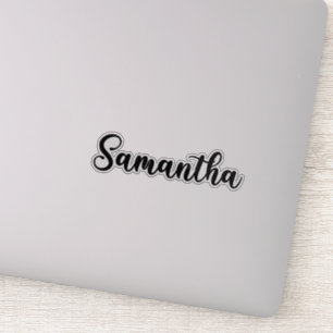 Sticker Samantha Nom - Calligraphie manuscrite