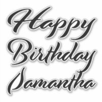 Samantha Nom Prénom Anniversaire de la Broderie no