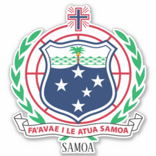 Sticker Samoa National Armoiries Patriotique