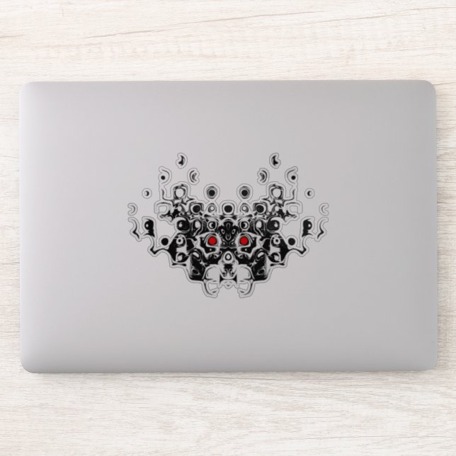 Sticker Samurai ancien masque démon v1 (Ordinateur)