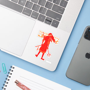 Sticker Samurai Jack Red Warrior Graphic