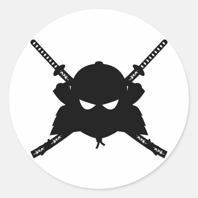 Sticker Samurai & Katana Swords (Devant)