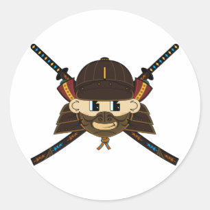 Sticker Samurai Warrior & Swords