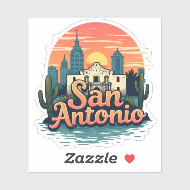 Sticker San Antonio (Feuille)