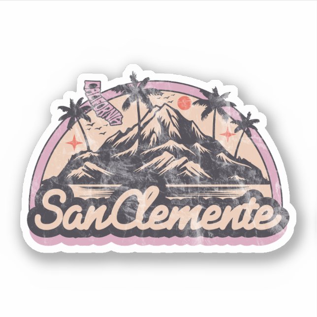 Sticker San Clemente, Californie (Devant)