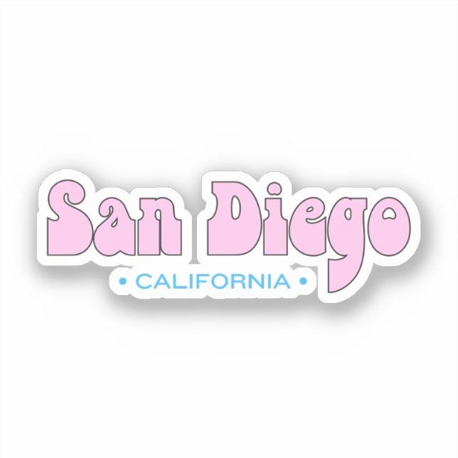 Sticker San Diego Californie (Recto)